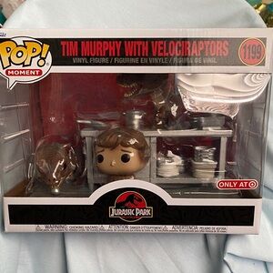Jurassic Park Tim Murphy with Velociraptors Funko Pop!